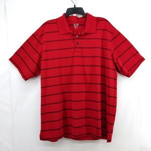 C9 by Champion Polo Shirt Mens Size XL Red Striped Short Sleeve Golf Outdoors